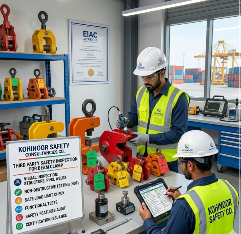 Third Party Safety Inspection For  Beam clamp